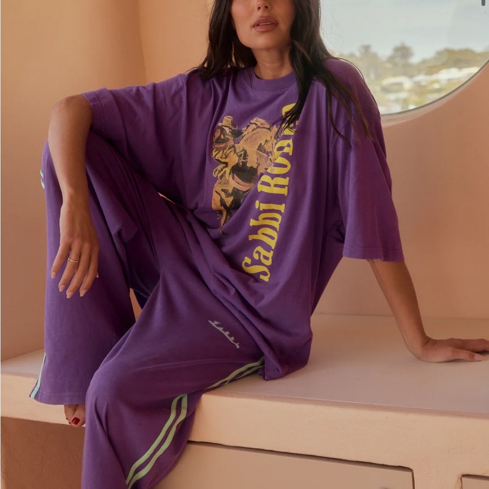 Sabbi very oversized rodeo tee - GREEN SMALL